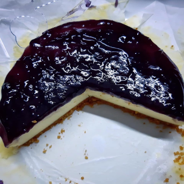 resepi blueberry cheesecake