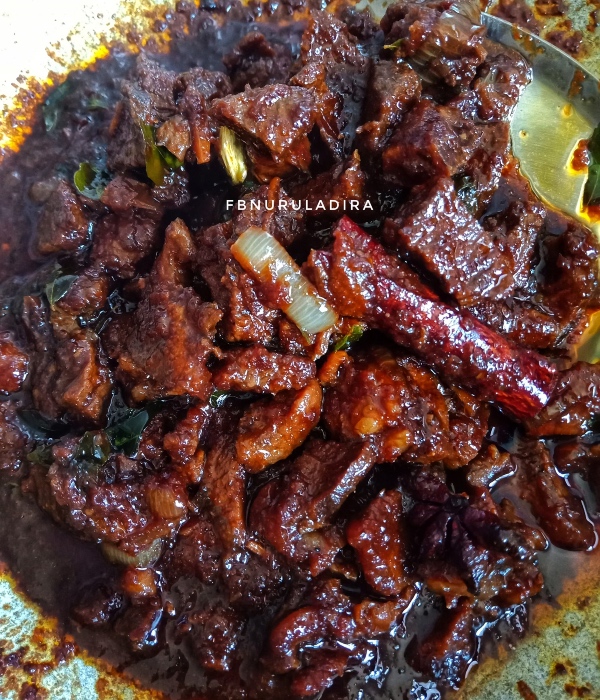 daging masak hitam kenduri