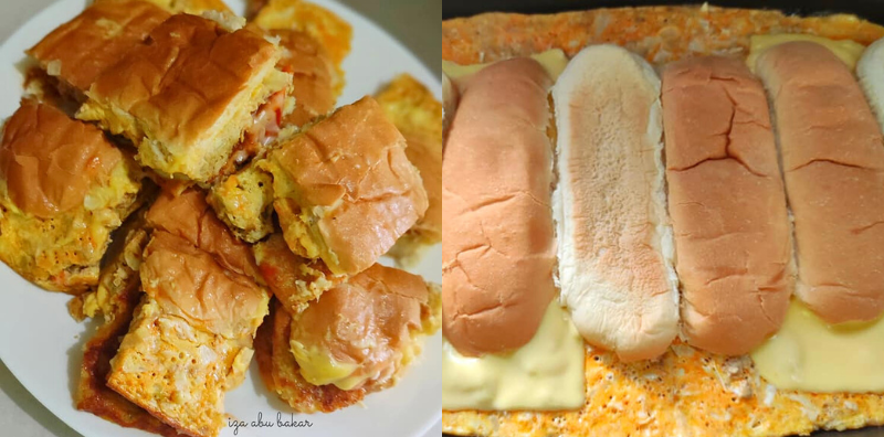 Cara Buat Roti John Cheese Leleh, Puas Hati Boleh Letak Inti Lebih!