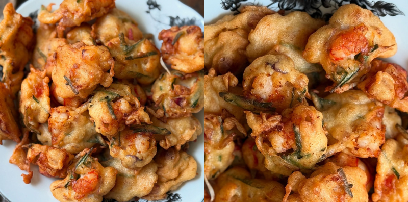 Cucur Udang Resepi Mak-Mak, Tanpa Air Kapur Pun Tetap Rangup!