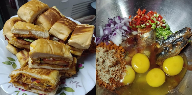 Resepi Roti John Simple Inti Sardin, Buat Sendiri Lebih Jimat Dan Puas!